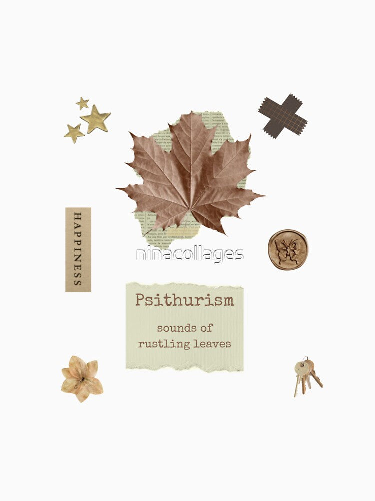 Psithurism Fall Dark Academia journal stickers by ninacollages T-Shirts, Hoodie, Sweatshirt | BlankRebels.com (Image 2)