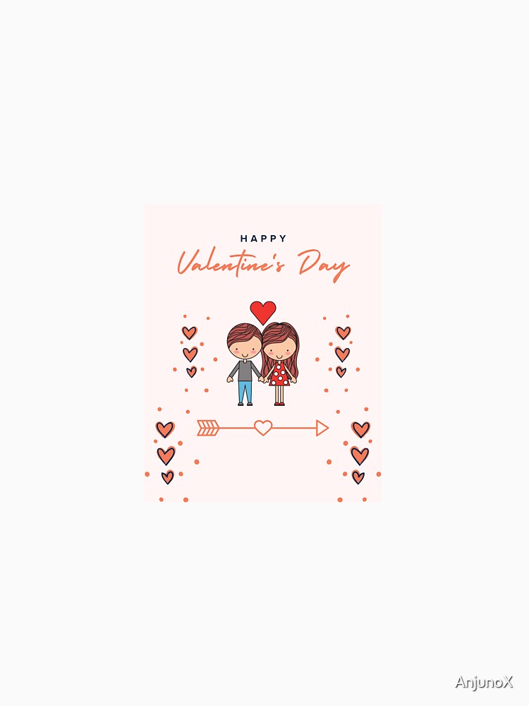 Happy Valentine’s Day Cute Couple by AnjunoX T-Shirts, Hoodie, Sweatshirt | BlankRebels.com (Image 3)