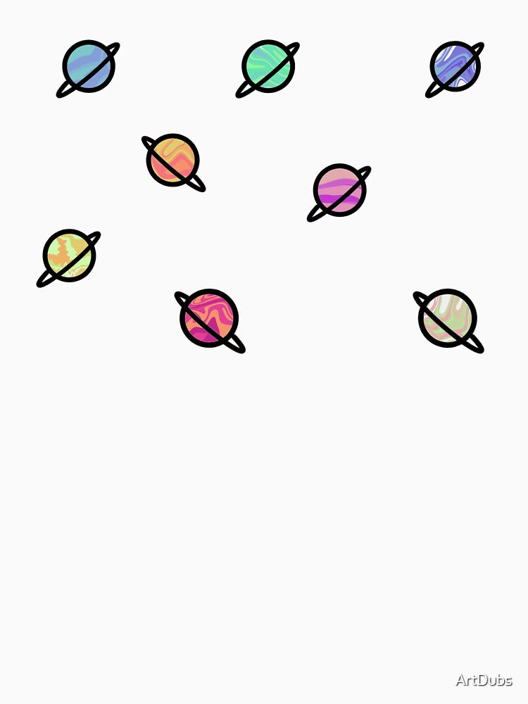 Planet stickers! by ArtDubs T-Shirts, Hoodie, Sweatshirt | BlankRebels.com (Image 3)