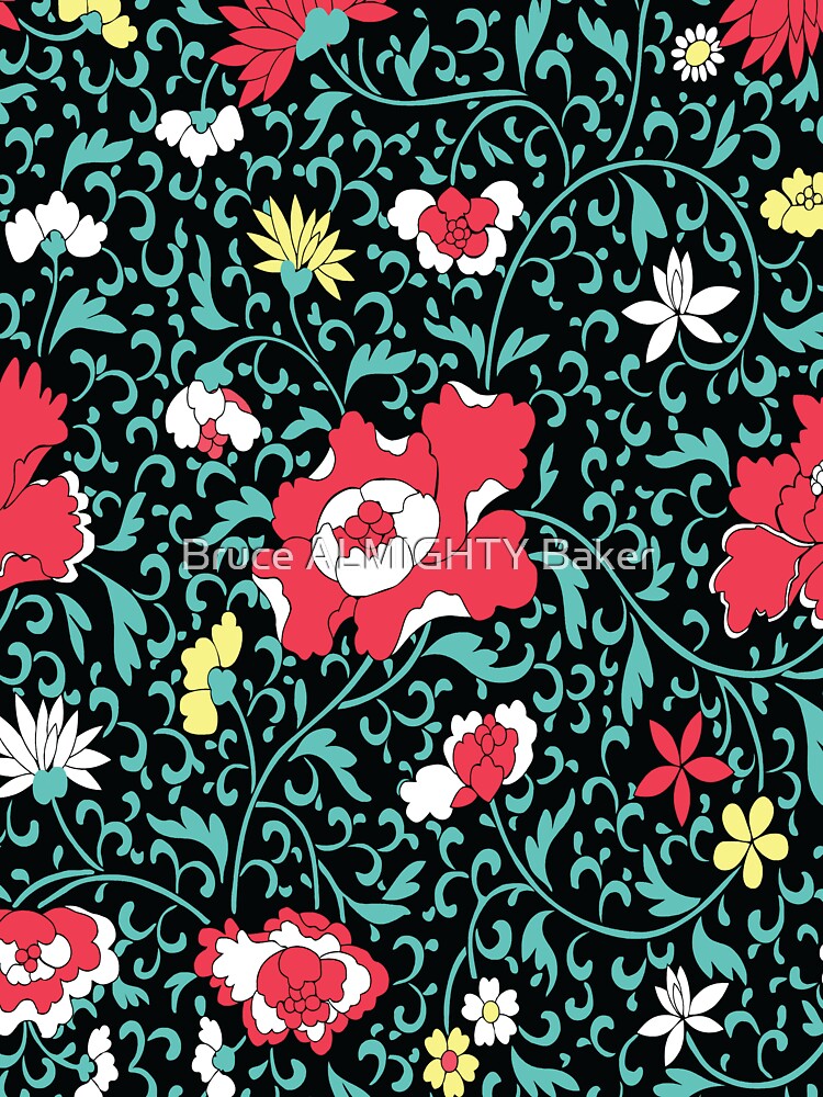 VINTAGE FLORAL2 Pop Art by Bruce ALMIGHTY Baker T-Shirts, Hoodie, Sweatshirt | BlankRebels.com (Image 3)