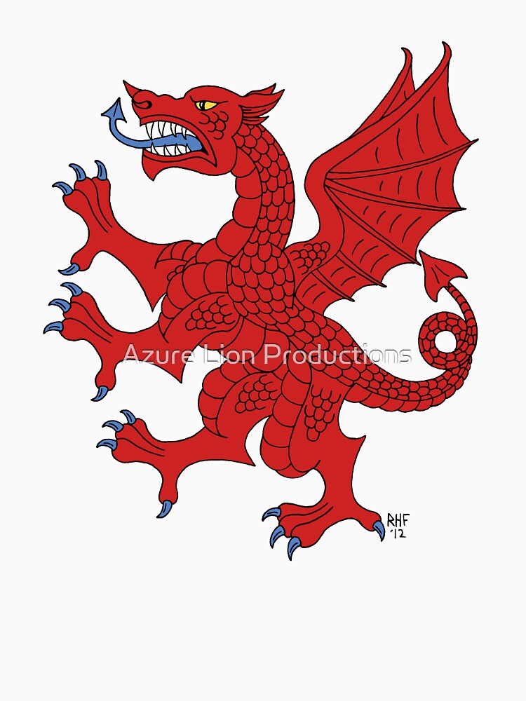 Red Dragon by Azure Lion Productions T-Shirts, Hoodie, Sweatshirt | BlankRebels.com (Image 3)