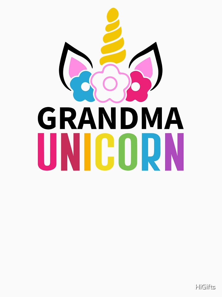 Grandma Unicorn by HiGifts T-Shirts, Hoodie, Sweatshirt | BlankRebels.com (Image 3)