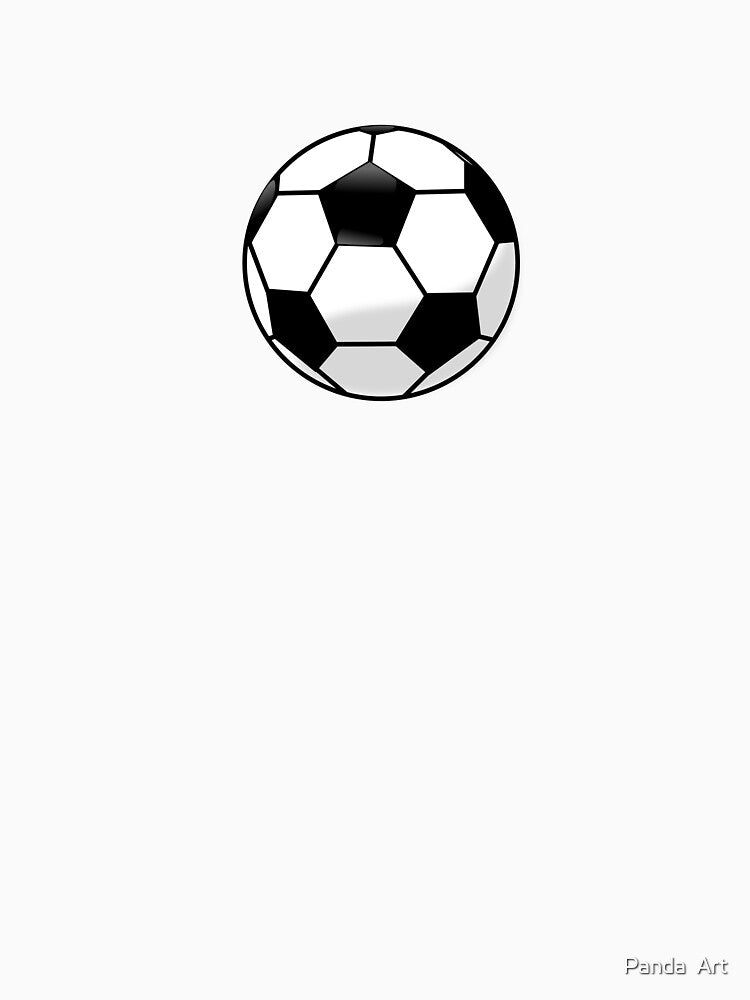 soccer ball vector art  football simple by Panda  Art