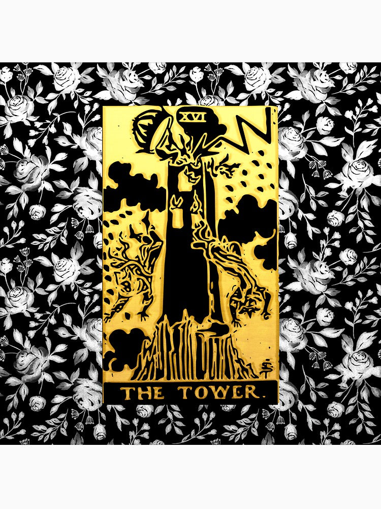 Floral Tarot Print - The Tower by Annalee Beer T-Shirts, Hoodie, Sweatshirt | BlankRebels.com (Image 3)
