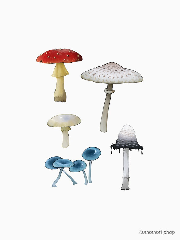 Mushroom sticker sheet by Kumomori_shop T-Shirts, Hoodie, Sweatshirt | BlankRebels.com (Image 2)