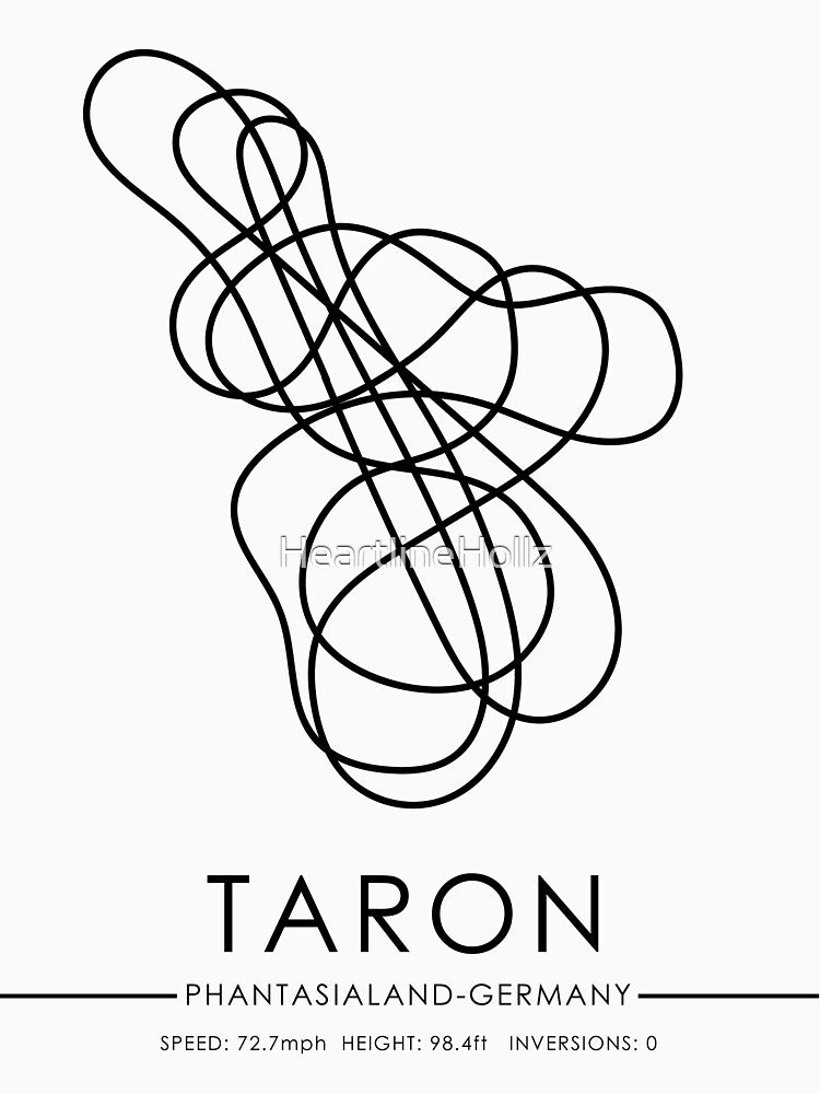Taron Minimalistic Rollercoaster Layout by Aestheticoasters T-Shirts, Hoodie, Sweatshirt | BlankRebels.com (Image 3)