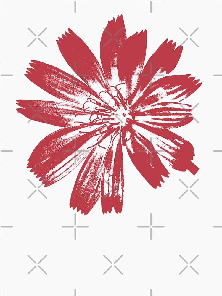 Red Flower | Minimalist Botanical Art by AkaiRoom T-Shirts, Hoodie, Sweatshirt | BlankRebels.com (Image 3)