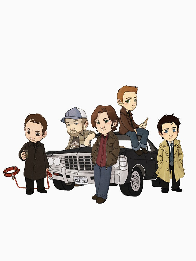 Supernatural Cartoon Design by charlielowlowe T-Shirts, Hoodie, Sweatshirt | BlankRebels.com (Image 3)