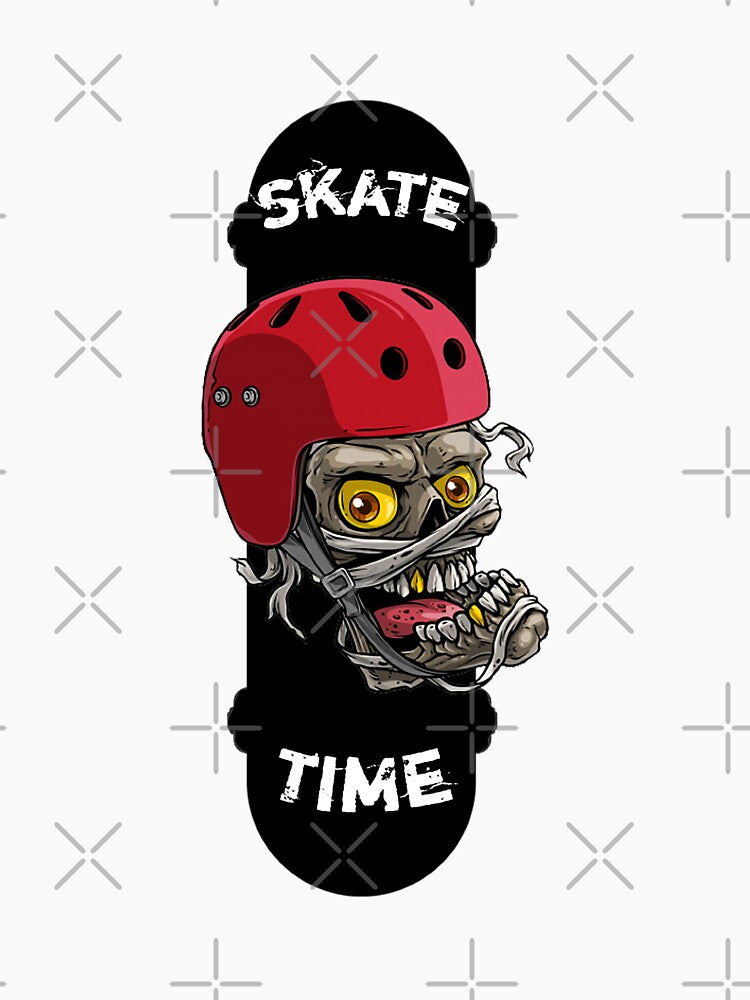 Skateboard Skate Time Shirts - Skull Skateboard t shirt - Skull Skateboard Hoodie - Skull Skateboard  Backpack (Image 3)