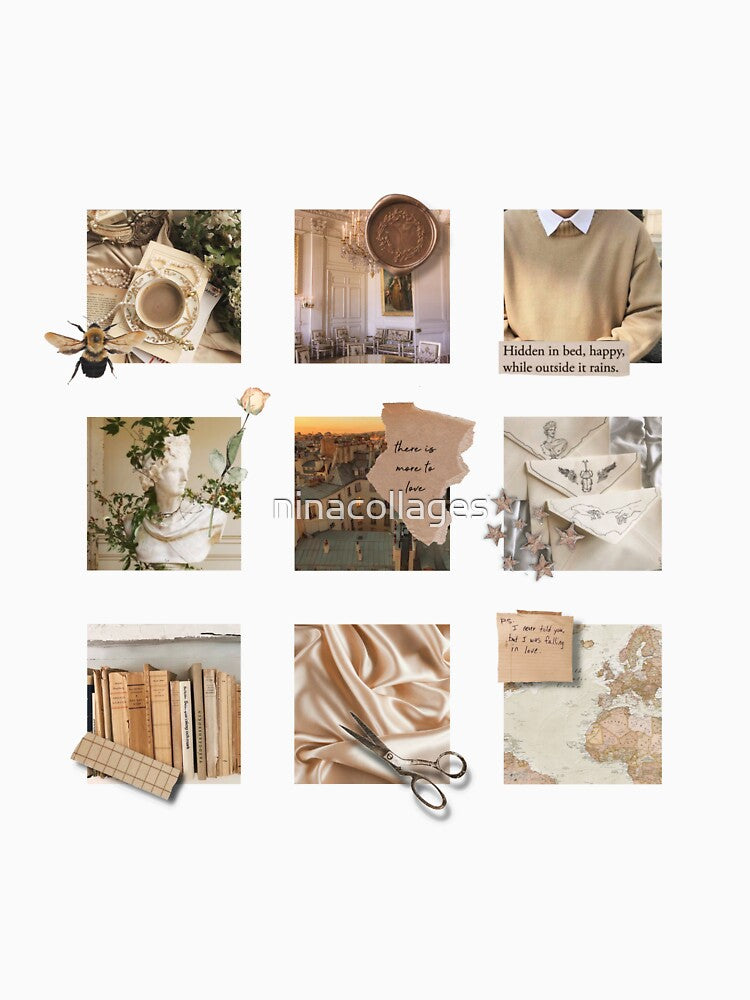 Finding love at the bookstore -a dark academia moodboard by ninacollages T-Shirts, Hoodie, Sweatshirt (Image 3)