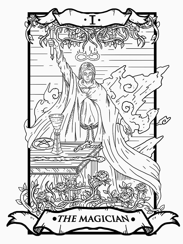 Tarot Card The Magician by Fabian Manser T-Shirts, Hoodie, Sweatshirt | BlankRebels.com (Image 3)