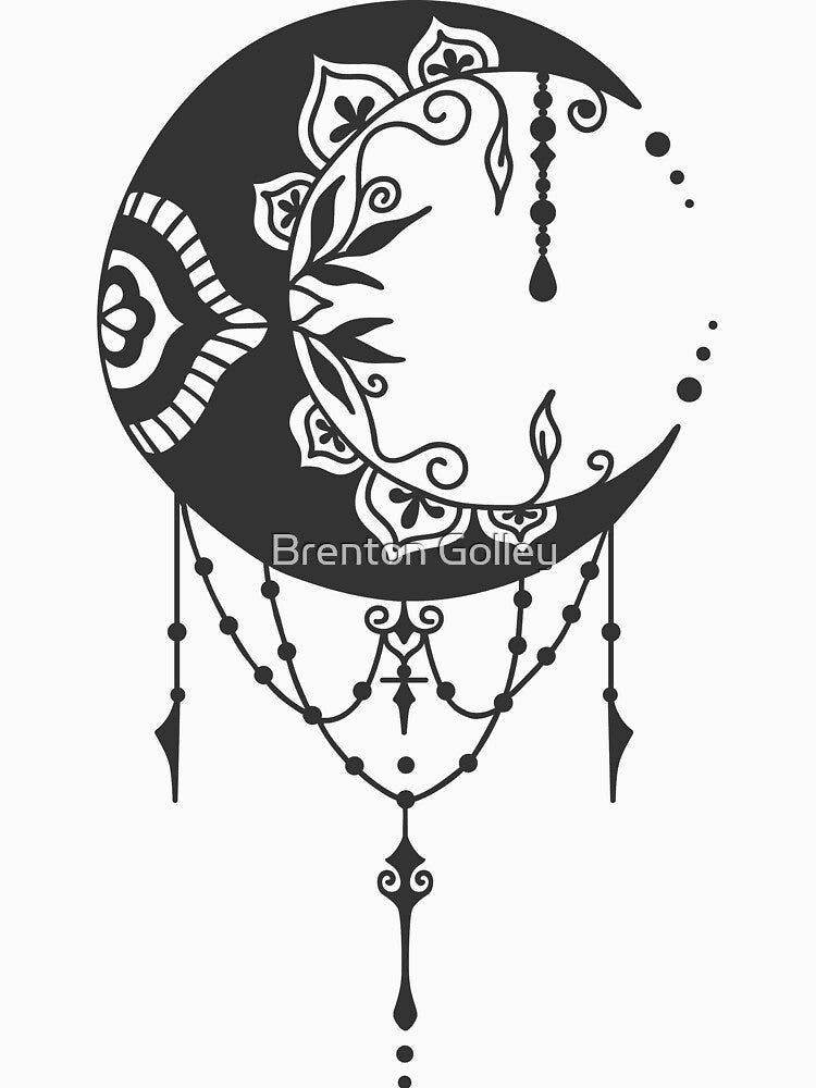 Crescent Moon by Brenton Golley T-Shirts, Hoodie, Sweatshirt | BlankRebels.com (Image 3)