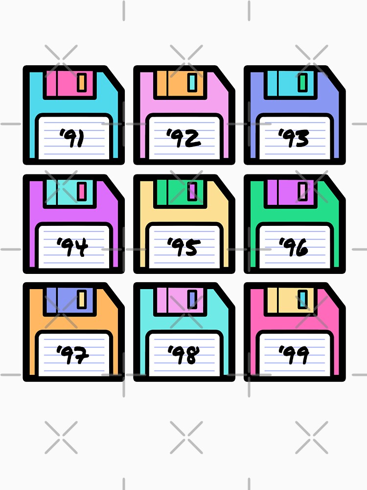 90s Aesthetic Floppy Disk by 90sAlien T-Shirts, Hoodie, Sweatshirt | BlankRebels.com (Image 3)