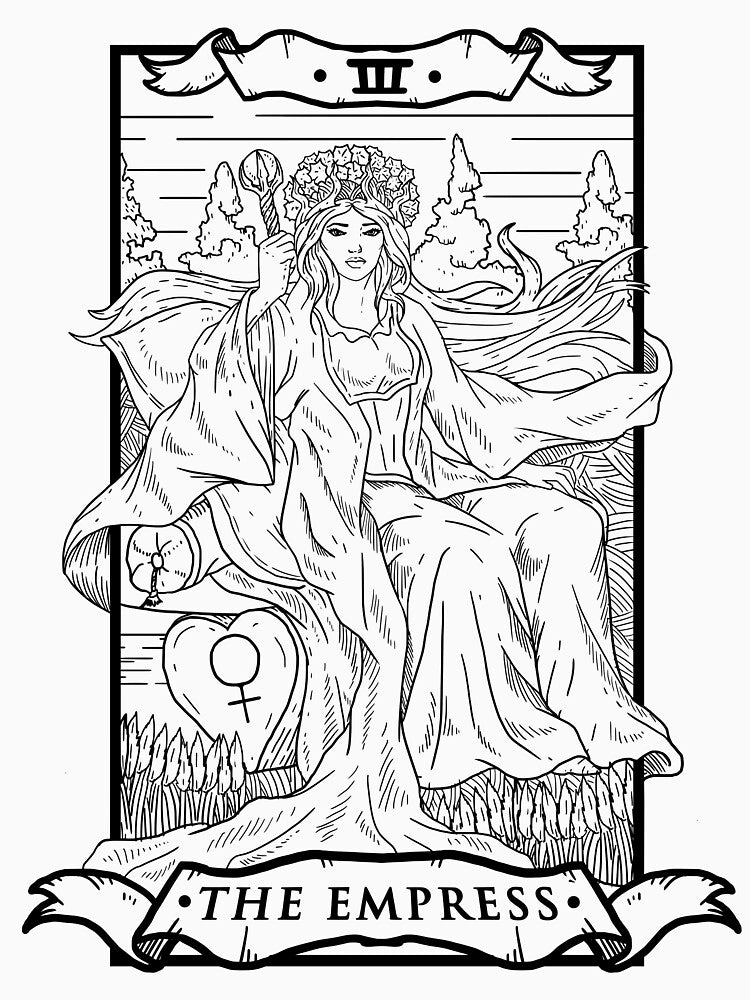 Tarot Card The Empress by Fabian Manser T-Shirts, Hoodie, Sweatshirt | BlankRebels.com (Image 3)