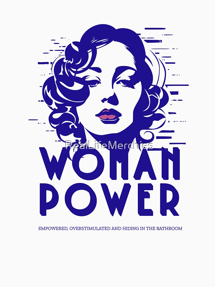 Bathroom Hideout Club – Woman Power in Overstimulation Mode by RealLifeMerchies T-Shirts, Hoodie, Sweatshirt (Image 3)