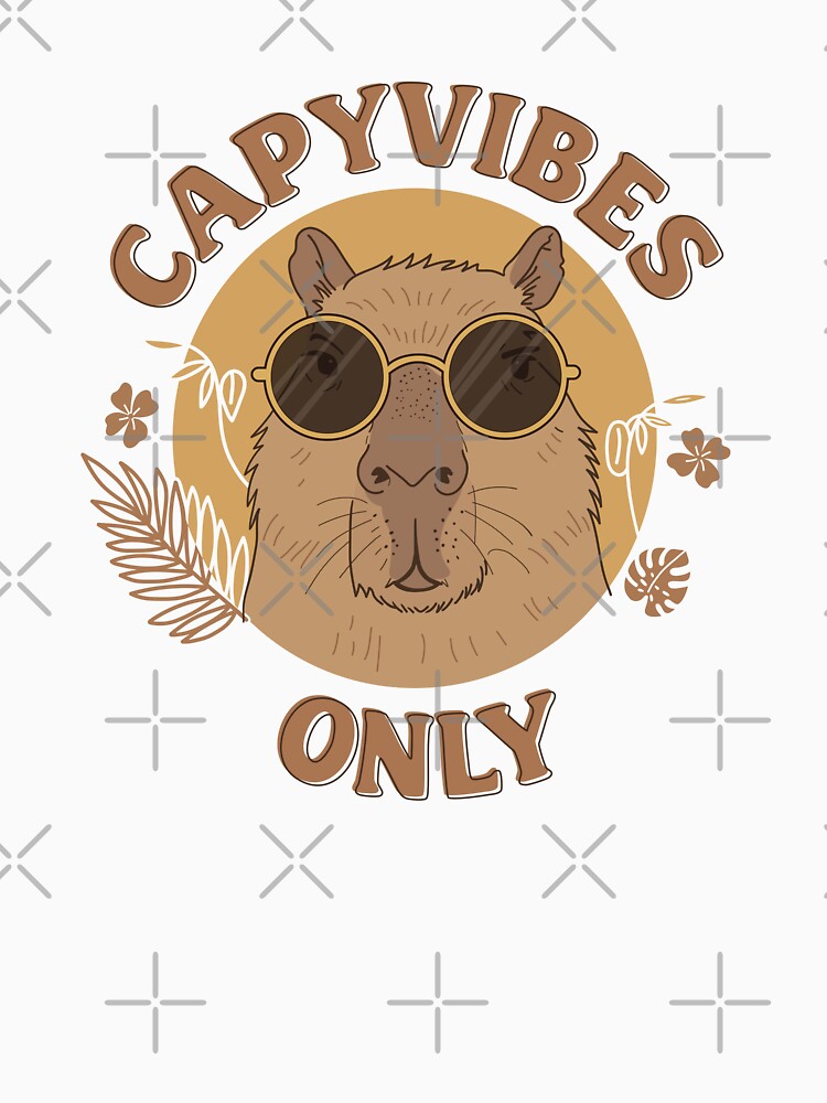 Capyvibes Only, Cool Capybara Design by NovaFlair-Co T-Shirts, Hoodie, Sweatshirt | BlankRebels.com (Image 3)