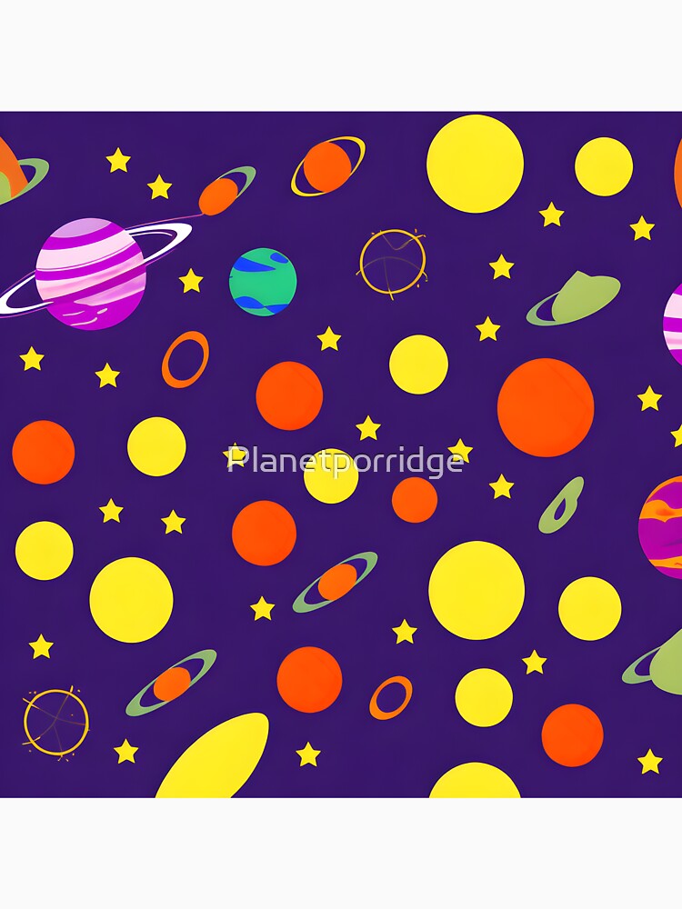 Copy of Space Pattern 3 by Planetporridge T-Shirts, Hoodie, Sweatshirt | BlankRebels.com (Image 3)