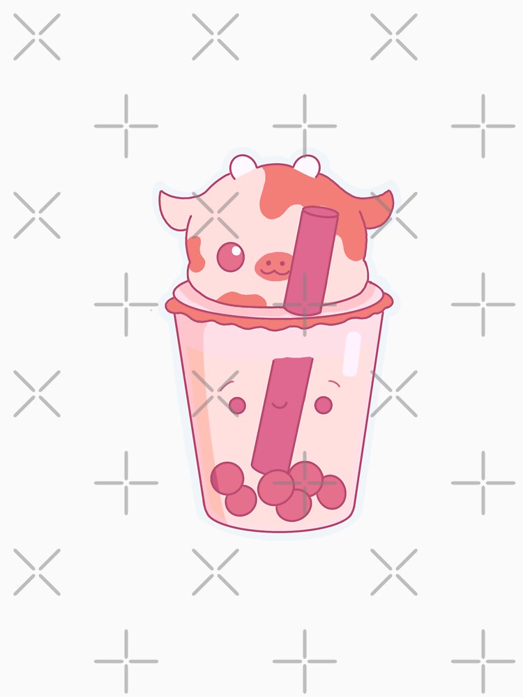 Strawberry Cow Boba Tea by melthemoose T-Shirts, Hoodie, Sweatshirt | BlankRebels.com (Image 3)