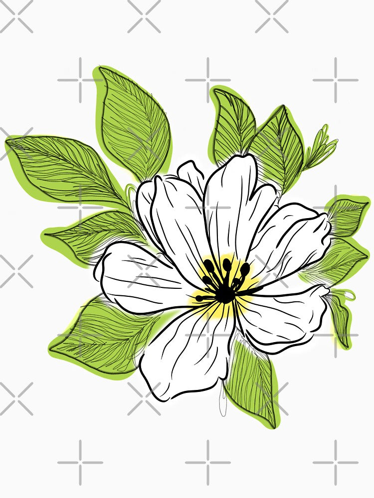 White flower by 1111Miracle T-Shirts, Hoodie, Sweatshirt | BlankRebels.com (Image 3)