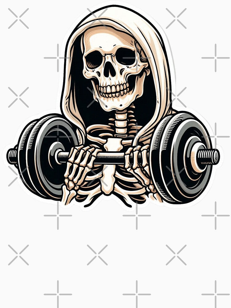 Skeleton Lifting Weights by raedattia T-Shirts, Hoodie, Sweatshirt | BlankRebels.com (Image 3)