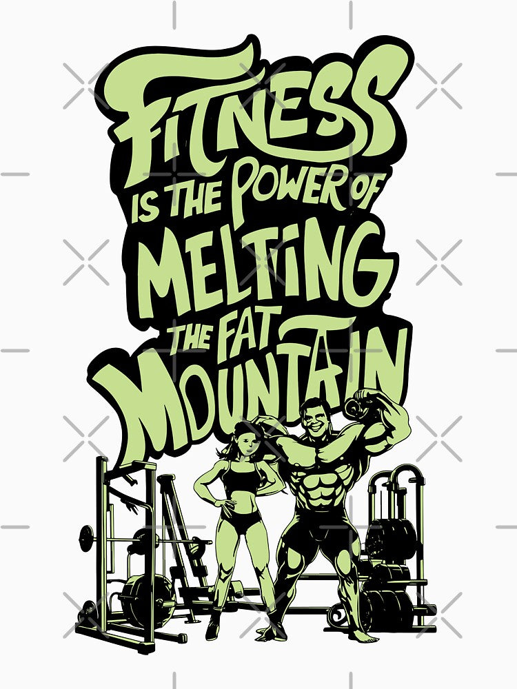 Fitness is the Power of Melting the Fat Mountain V9 by BDLuck2021 T-Shirts, Hoodie, Sweatshirt | BlankRebels.com (Image 3)