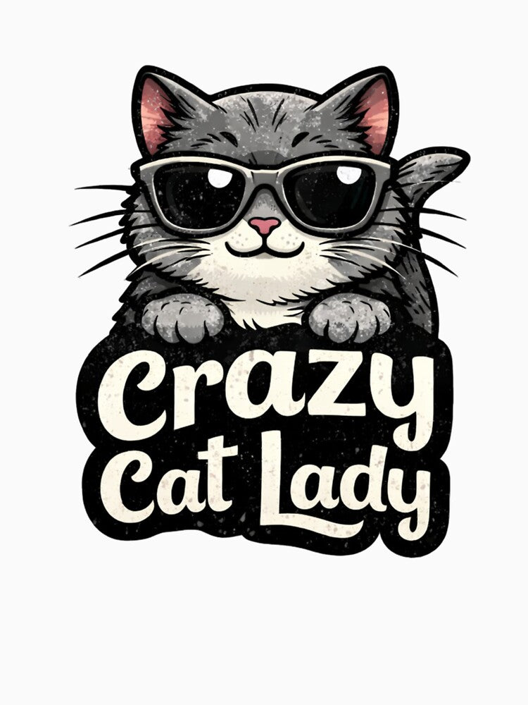 Crazy Cat Lady – Funny Cat Lover by ArtByMuneer T-Shirts, Hoodie, Sweatshirt | BlankRebels.com (Image 3)