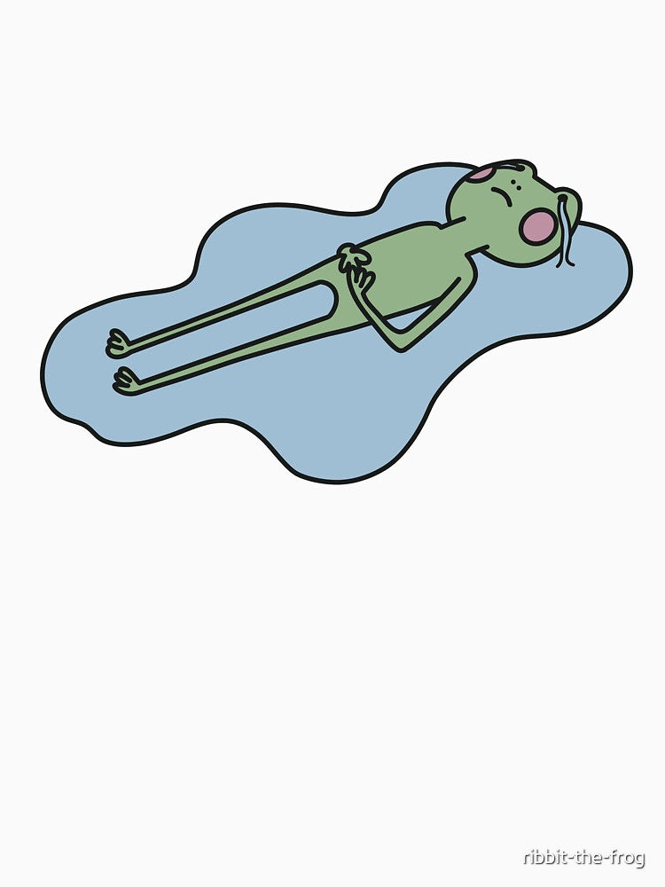crying frog in tear puddle by ribbit-the-frog T-Shirts, Hoodie, Sweatshirt | BlankRebels.com (Image 3)