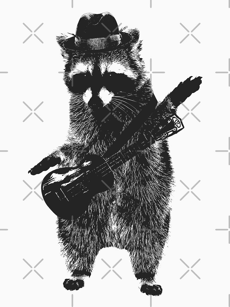 Raccoon wielding ukulele by autoboxdesign T-Shirts, Hoodie, Sweatshirt | BlankRebels.com (Image 3)
