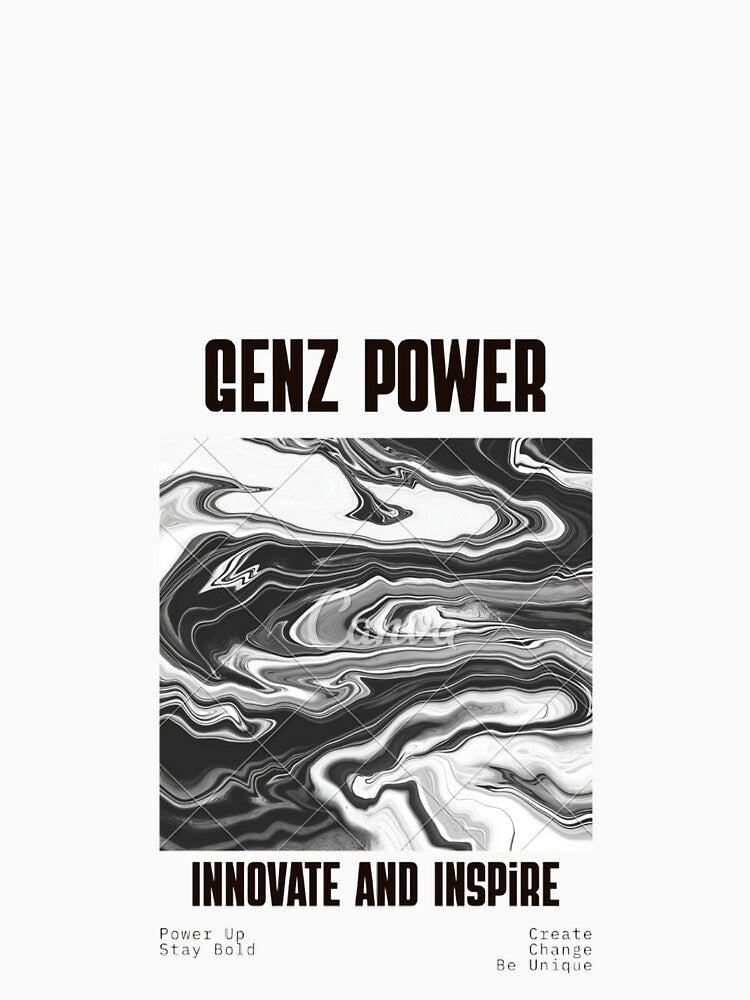 GenZ Power Minimalist T-Shirt by Elomari1995 Hoodie, Sweatshirt | BlankRebels.com (Image 3)