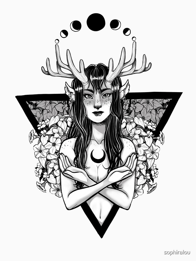 The Moonflower by sophiralou T-Shirts, Hoodie, Sweatshirt | BlankRebels.com (Image 3)