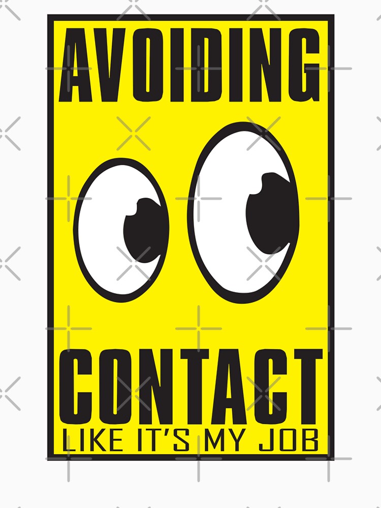 Funny Introvert Tees "AVOIDING EYE CONTACT" by EBBSW Hoodie, Sweatshirt | BlankRebels.com (Image 2)