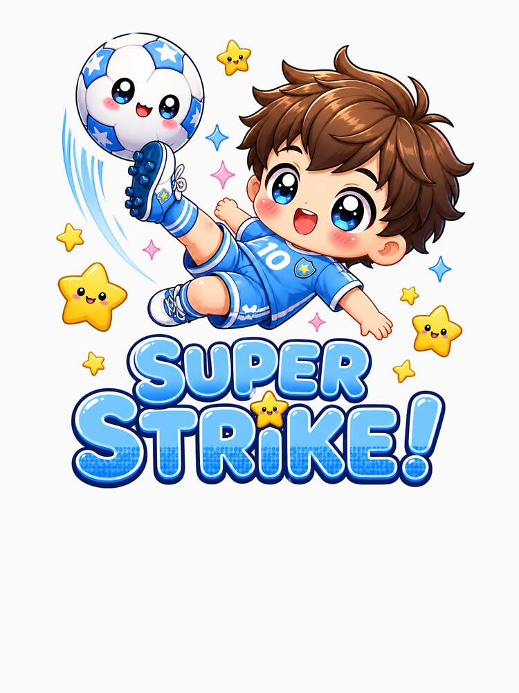 Kawaii Soccer Boy Super Strike | Cute Anime Youth Sports Aesthetic by Dulxoz