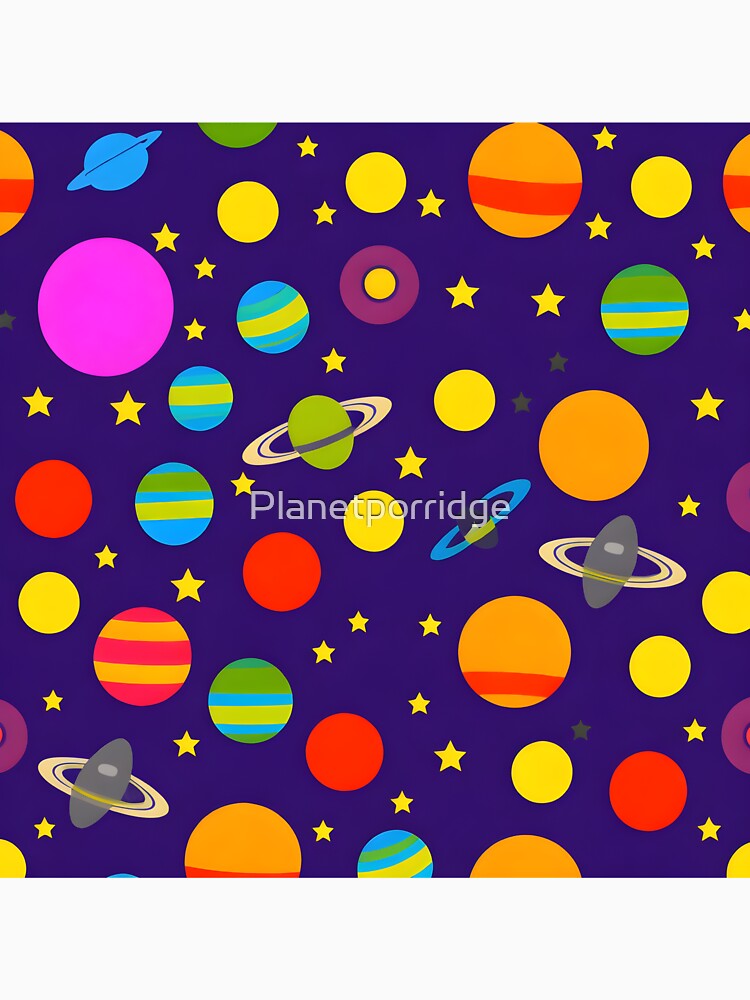 Copy of Space Pattern 5 by Planetporridge T-Shirts, Hoodie, Sweatshirt | BlankRebels.com (Image 3)