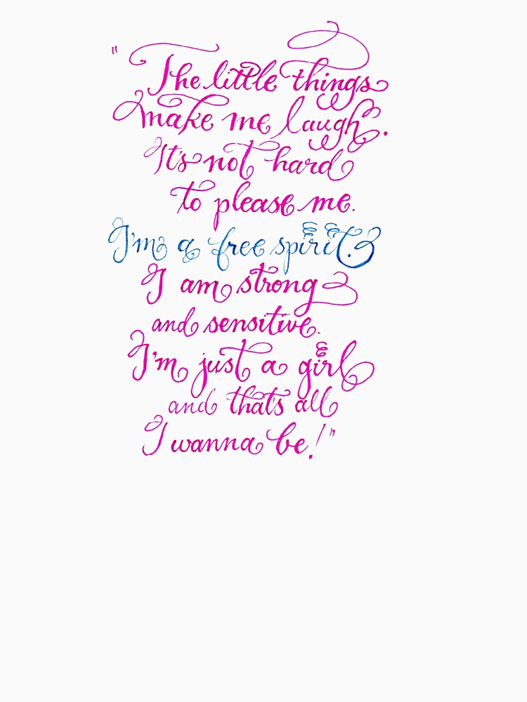 Just a girl quote design by Melissa Renee T-Shirts, Hoodie, Sweatshirt | BlankRebels.com (Image 3)