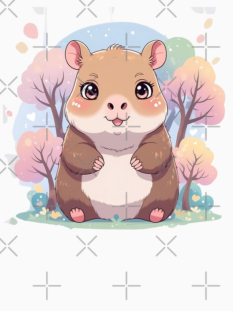 Kawaii Cute Capybara Forest T-Shirts, Hoodie, Sweatshirt