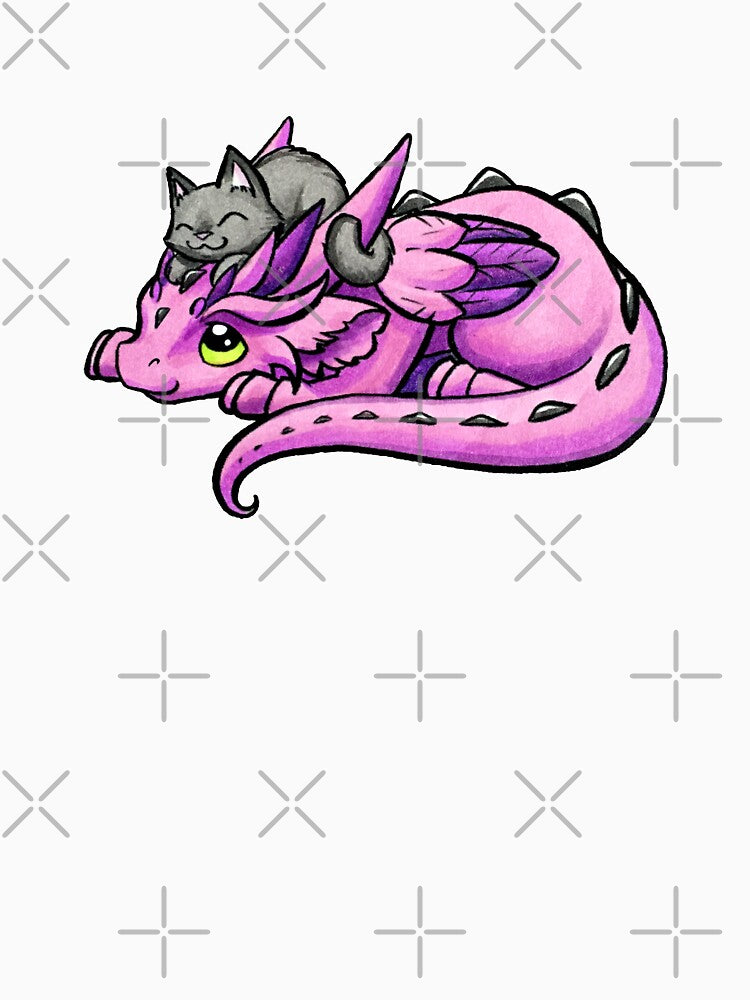 Dragon with Kitty Friend by Dragons and Beasties T-Shirts, Hoodie, Sweatshirt | BlankRebels.com (Image 3)