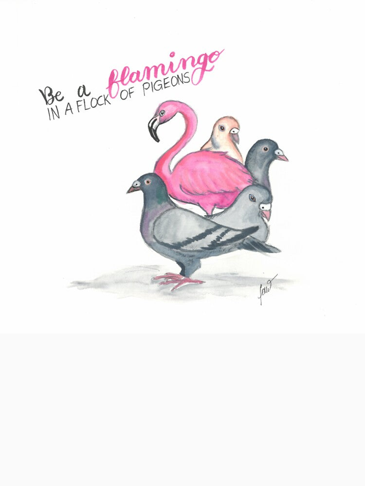Flamingo friend by Doodlekamikaze T-Shirts, Hoodie, Sweatshirt | BlankRebels.com (Image 2)