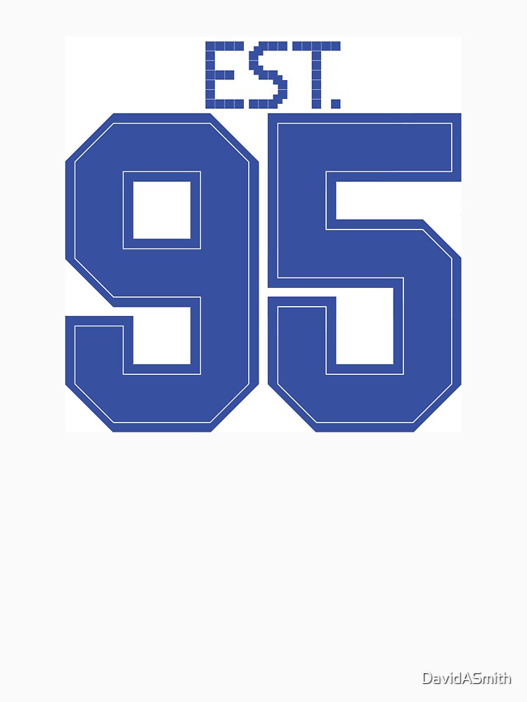 Est. 95 blue by DavidASmith T-Shirts, Hoodie, Sweatshirt | BlankRebels.com (Image 3)