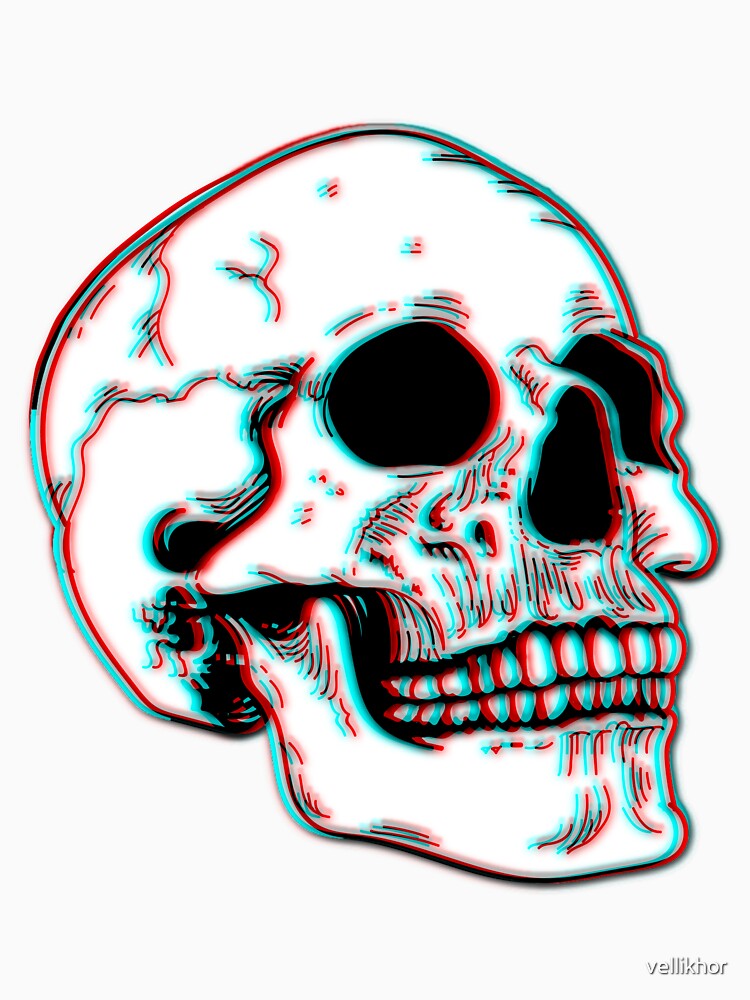 Grunge 3D Skull by vellikhor