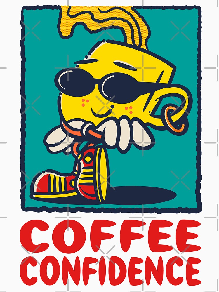coffee confidence slogan & character by cappobeano T-Shirts, Hoodie, Sweatshirt | BlankRebels.com (Image 3)