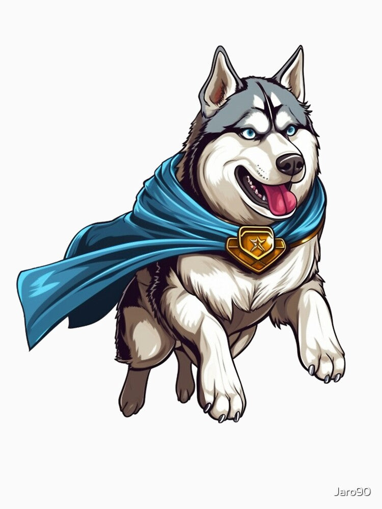 Siberian Husky Superhero by Jaro90