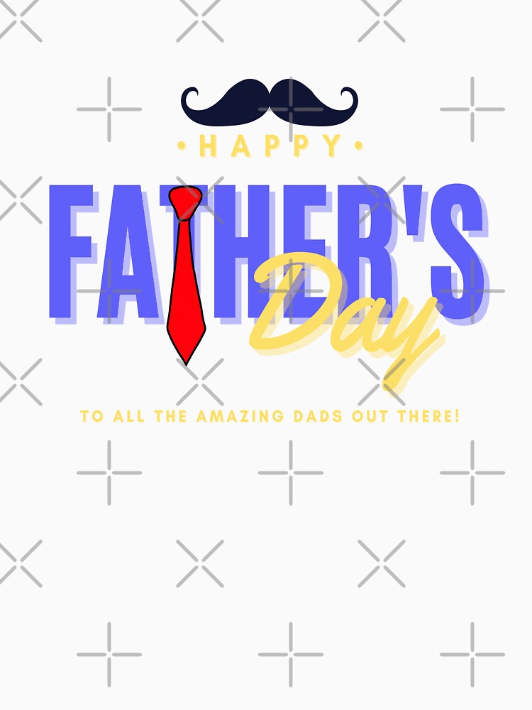 Elegant Father's Day Tribute with Mustache and Tie by maknateeshop T-Shirts, Hoodie, Sweatshirt | BlankRebels.com (Image 3)