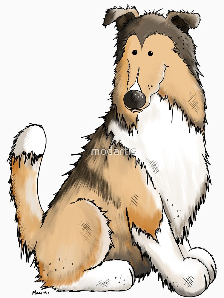 Cute Collie Cartoon by modartis
