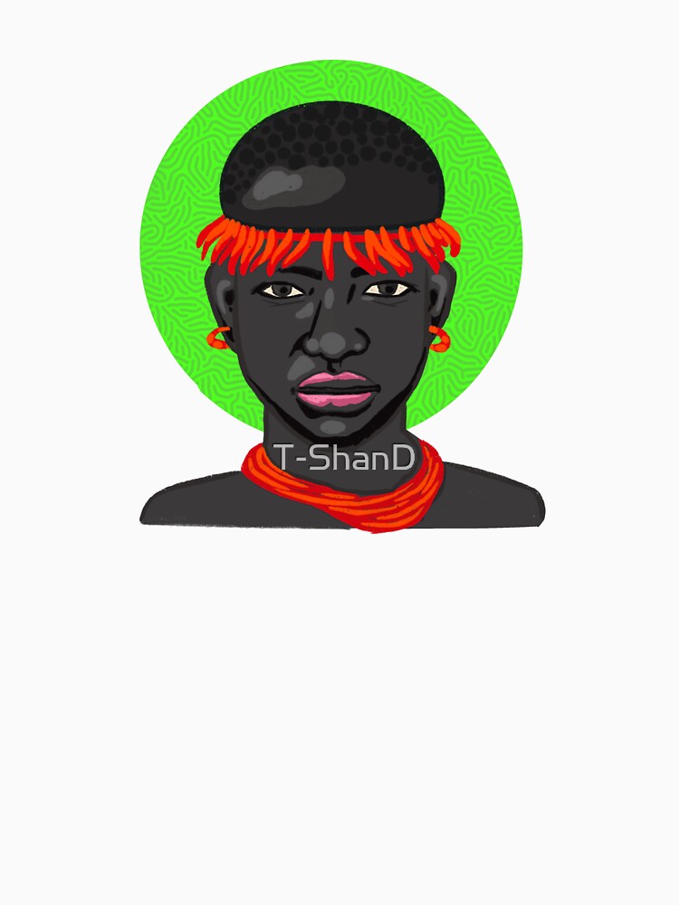 black vibrant creative women face by T-ShanD