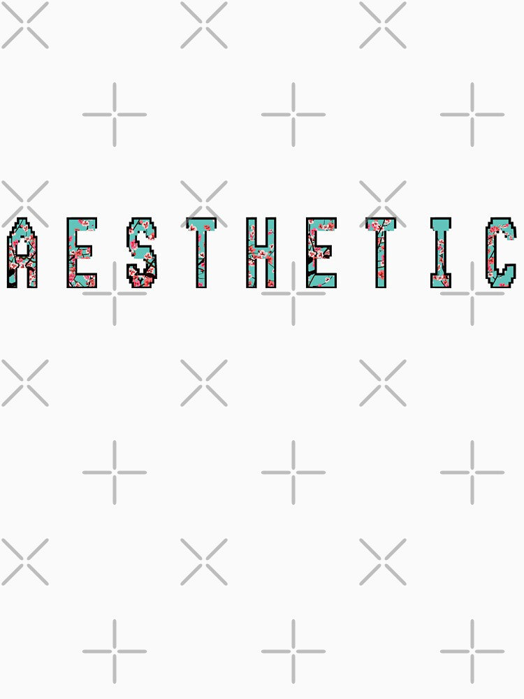 A E S T H E T I C , with cherry blossom flowers by Yoshiyuki1998 T-Shirts, Hoodie, Sweatshirt | BlankRebels.com (Image 3)