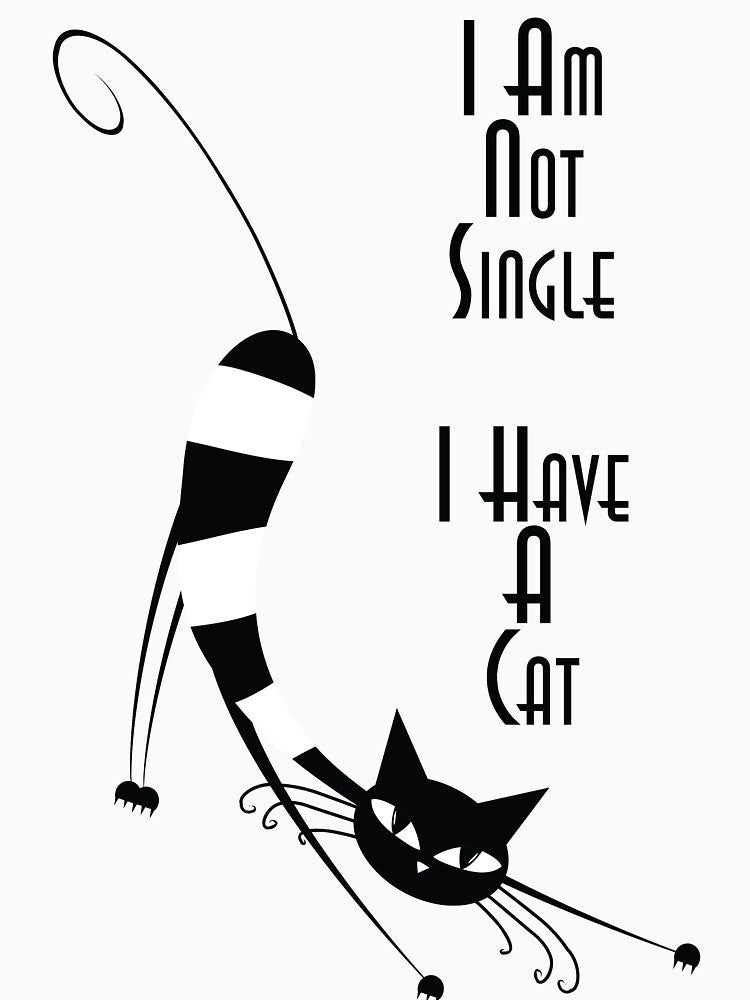 I AM NOT SINGLE I HAVE CAT T-Shirts, Hoodie, Sweatshirt