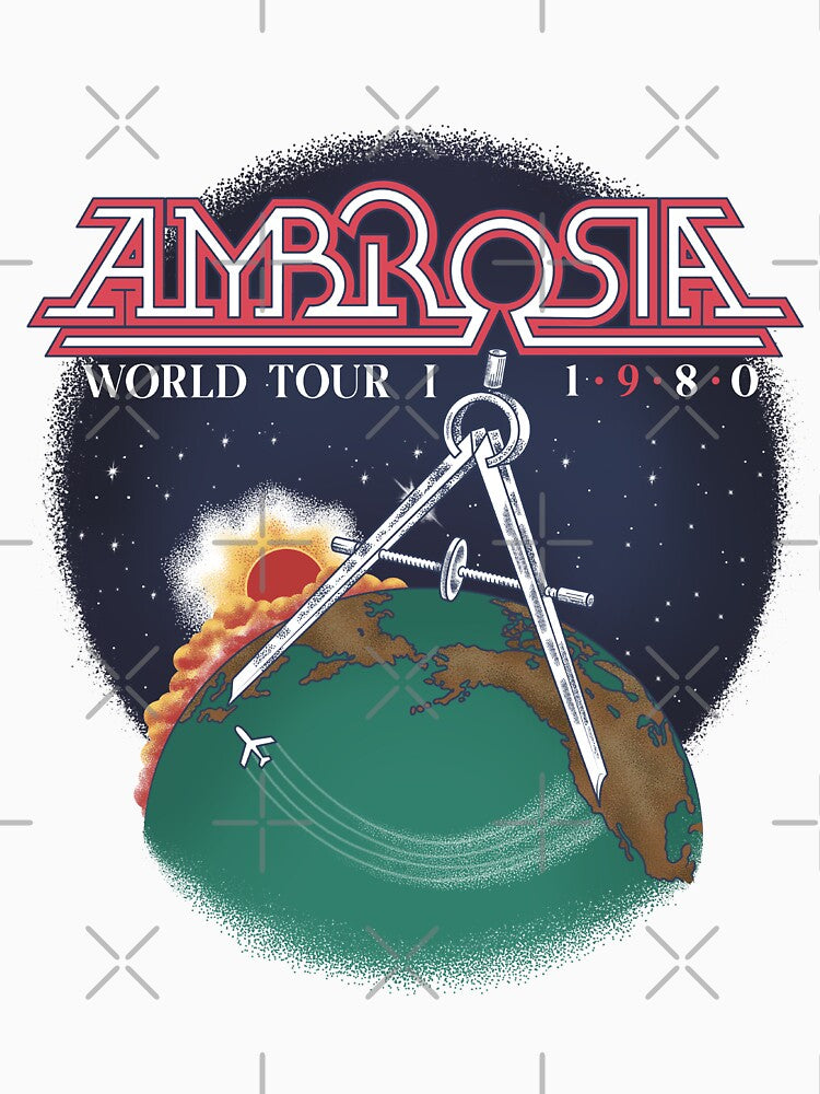 Ambrosia World Tour 1 1980 by SClassWeirdos T-Shirts, Hoodie, Sweatshirt | BlankRebels.com (Image 3)