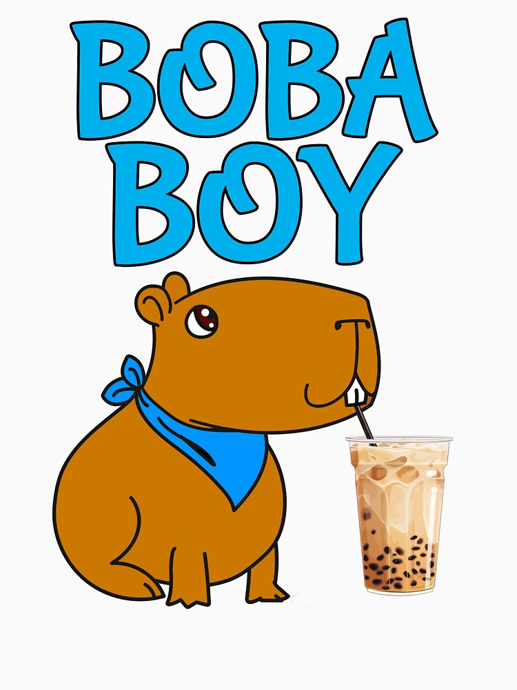 Funny Boba Boy by Sartoris Art T-Shirts, Hoodie, Sweatshirt | BlankRebels.com (Image 3)