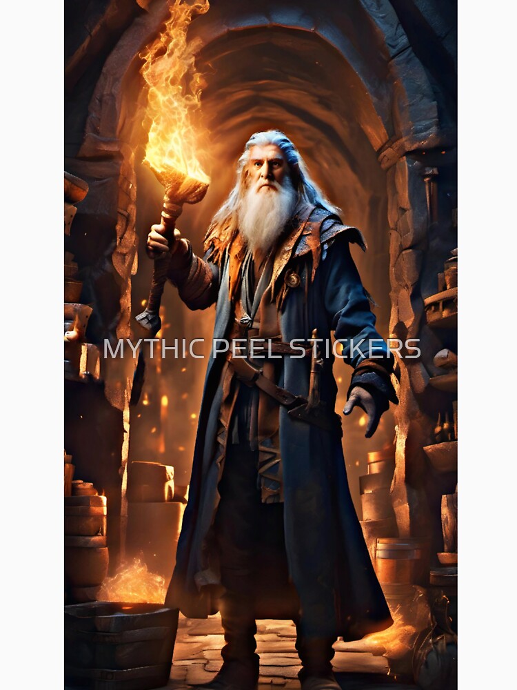 "Wizard of the Ages by MYTHIC PEEL STICKERS T-Shirts, Hoodie, Sweatshirt | BlankRebels.com (Image 3)