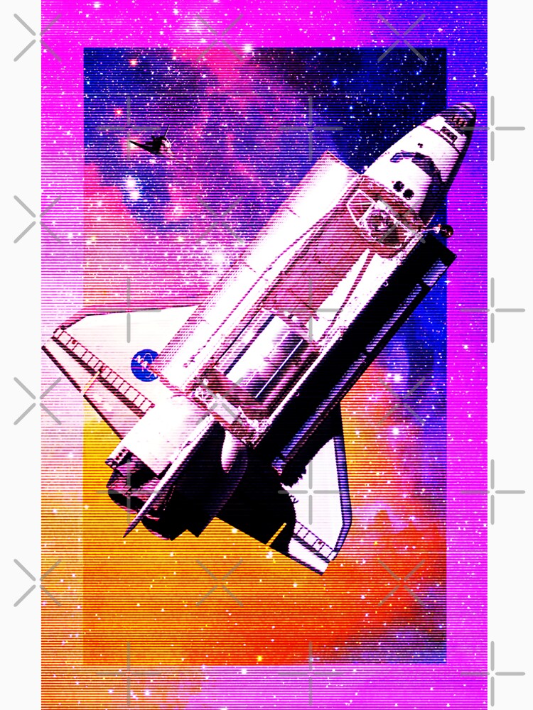 Space shuttle vaporwave 1 by Yoshiyuki1998 T-Shirts, Hoodie, Sweatshirt | BlankRebels.com (Image 2)